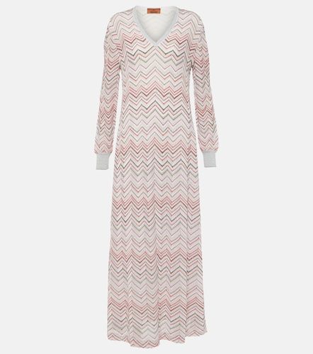 Zig Zag metallic knit maxi dress - Missoni - Modalova