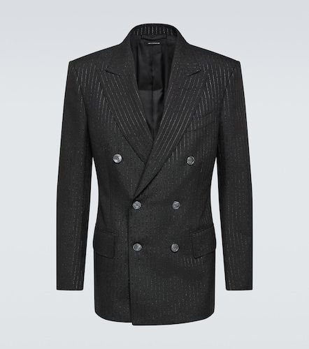 Blazer Atticus in misto mohair a righe - Tom Ford - Modalova