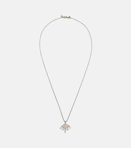 Collar Evil Eye de oro de 14 ct con diamantes - Sydney Evan - Modalova