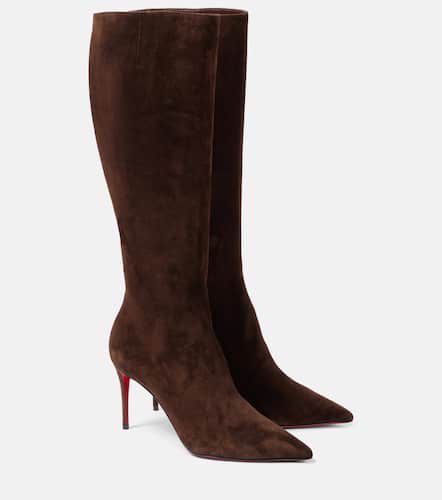 Pumppie 85 suede knee-high boots - Christian Louboutin - Modalova