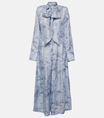 Abito lungo in seta con stampa - Stella McCartney - Modalova