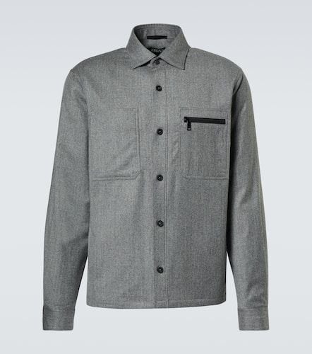 Padded wool mÃ©lange overshirt - Zegna - Modalova