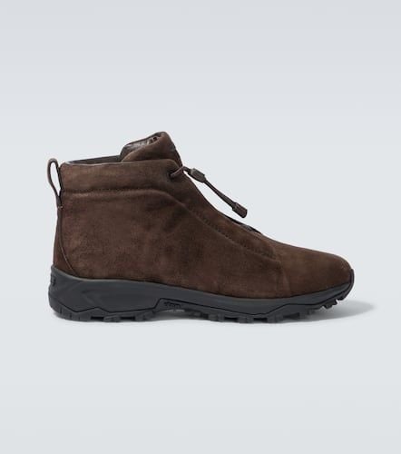 Triple Stitch suede high-top sneakers - Zegna - Modalova