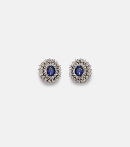 Y-Couture 18kt white gold earrings with diamonds and sapphires - Yeprem - Modalova