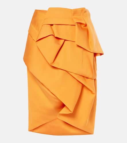 Draped satin midi skirt - Dries Van Noten - Modalova