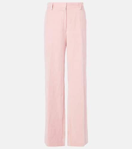 Cotton and hemp wide-leg pants - Dries Van Noten - Modalova