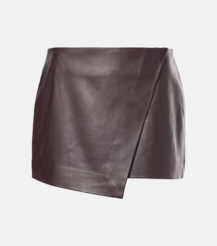 Cleo leather wrap skirt - The Frankie Shop - Modalova