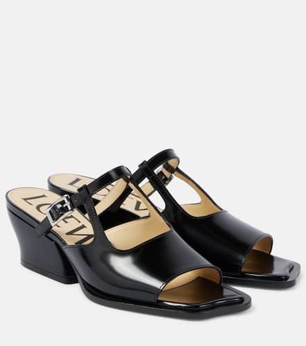 Loewe Onda brushed leather mules - Loewe - Modalova