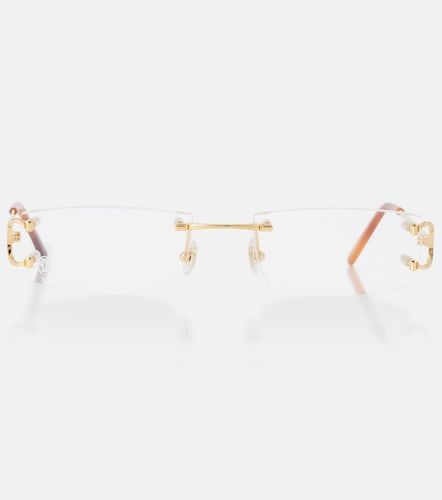 Gafas rectangulares - Cartier Eyewear Collection - Modalova