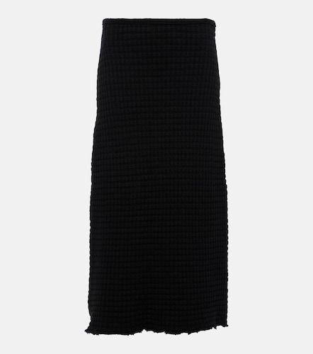 Gonna midi ad A in bouclé di cotone - Jil Sander - Modalova