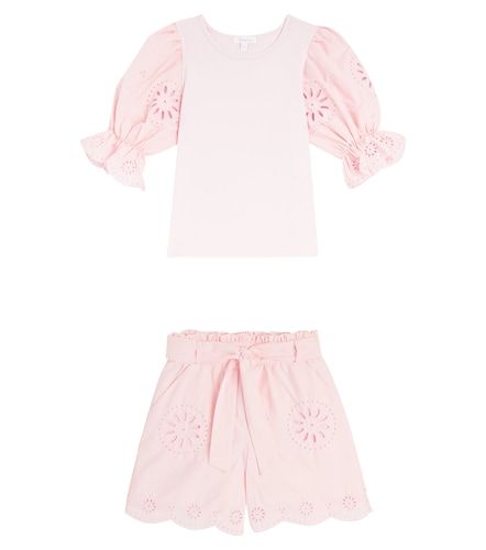 Set de camisa y shorts de algodón - Patachou - Modalova