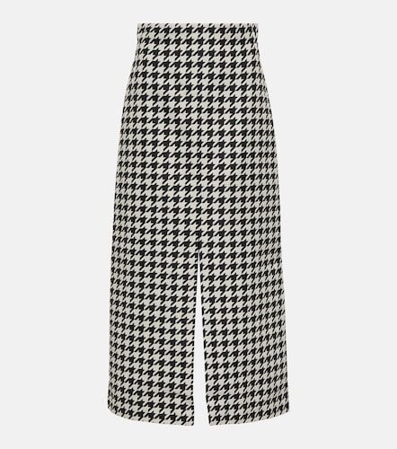 Gonna lunga in twill pied-de-poule - Burberry - Modalova