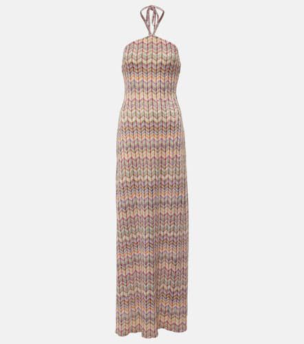 Sequined halterneck maxi dress - Missoni - Modalova