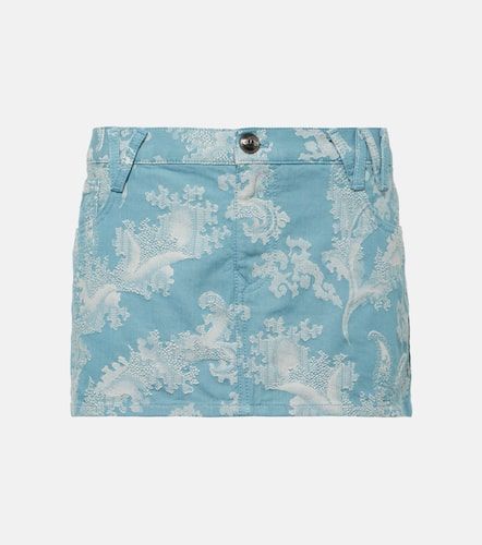 Foam jacquard denim miniskirt - Vivienne Westwood - Modalova