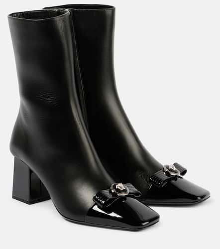 Gianni Ribbon 70 leather ankle boots - Versace - Modalova