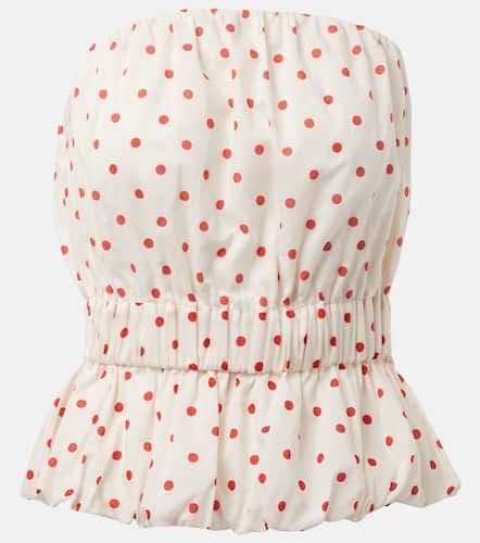 Posse Aurelia polka-dot linen top - Posse - Modalova