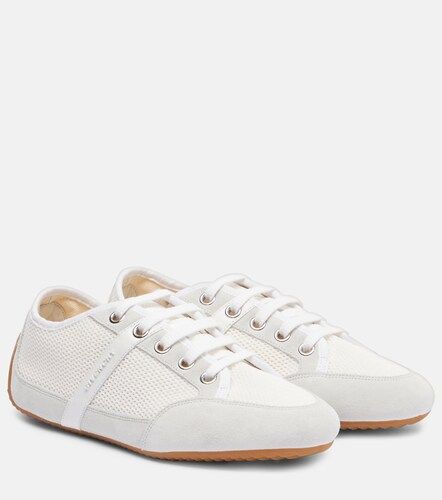 Slim suede-trimmed sneakers - Givenchy - Modalova