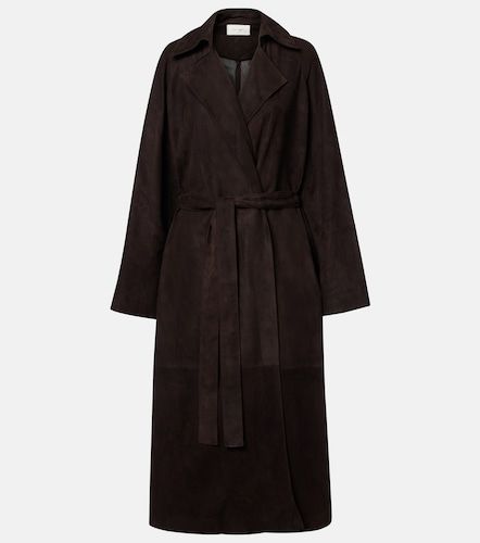The Row Solana suede wrap coat - The Row - Modalova