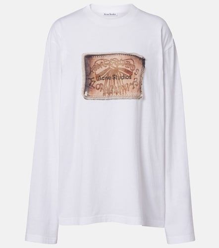 Top de jersey de algodón estampado - Acne Studios - Modalova
