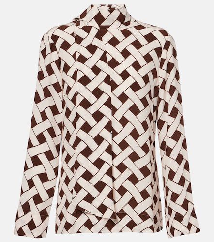 Rixo Libra printed tie-neck blouse - Rixo - Modalova