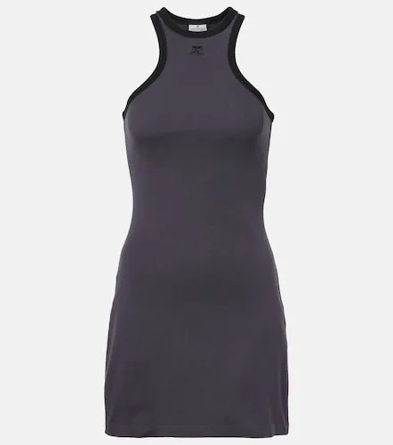 Scuba cotton jersey minidress - Courreges - Modalova
