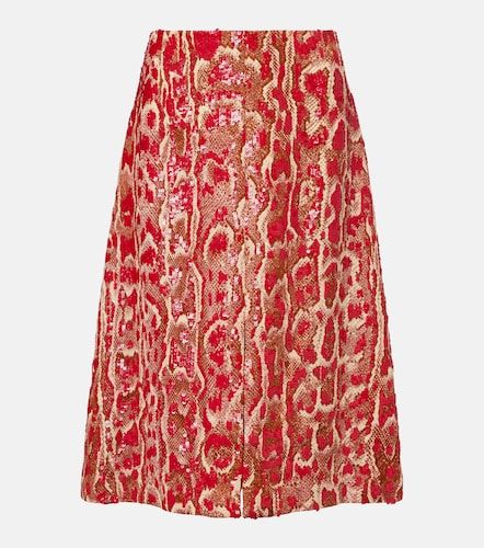 Gonna midi Shera con decorazioni - Dries Van Noten - Modalova