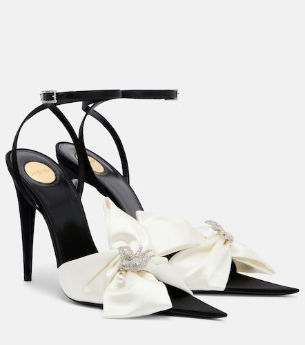 Sandali Dove con cristalli - Saint Laurent - Modalova