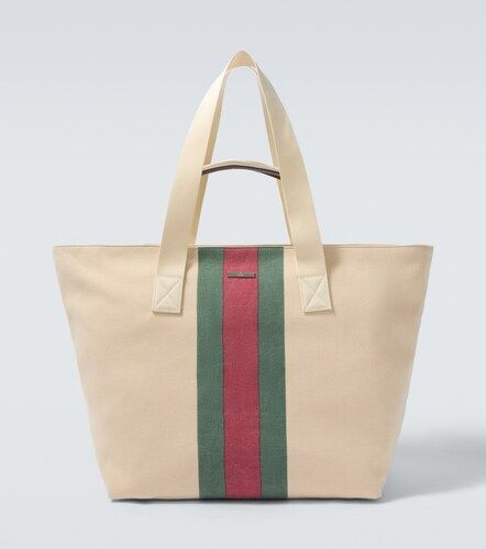 Bolso Positano Medium de lona con Web - Gucci - Modalova