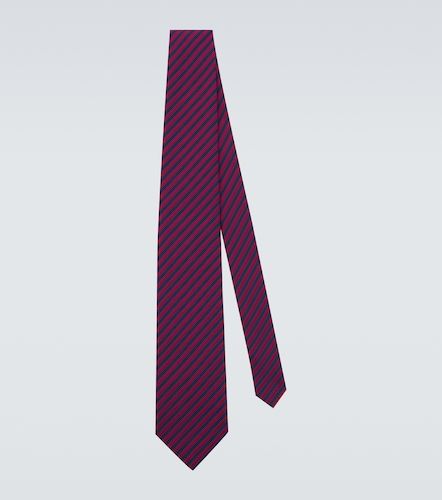 Corbata de jacquard de seda a rayas - Charvet - Modalova