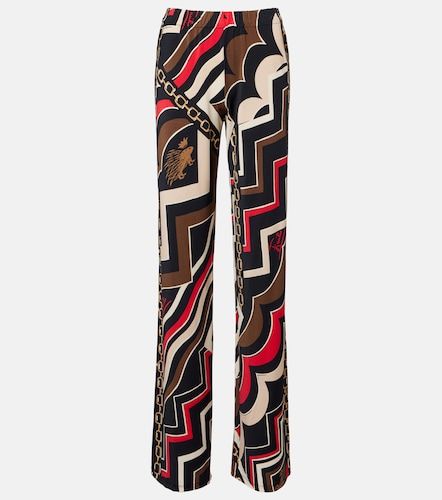 Pantalones rectos de jersey de satén - Pucci - Modalova