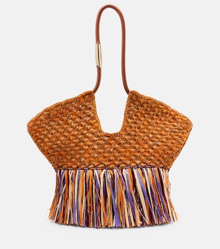 Bolso Goldentime Medium de rafia con flecos - Zimmermann - Modalova