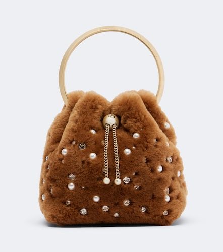 Borsa a secchiello Bon Bon Small in shearling - Jimmy Choo - Modalova