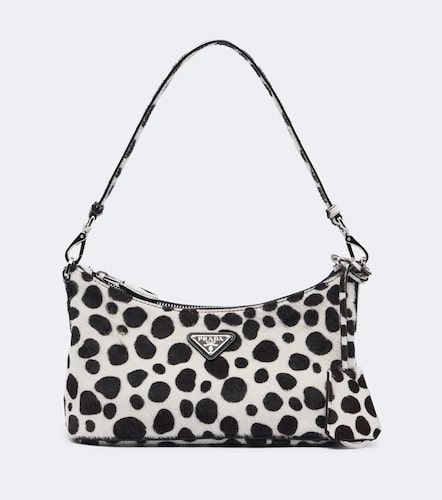 Bolso al hombro Mini de pelo estampado - Prada - Modalova
