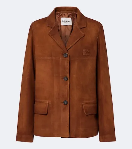 Miu Miu Chaqueta de ante - Miu Miu - Modalova