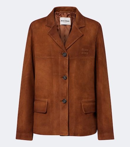 Miu Miu Suede jacket - Miu Miu - Modalova