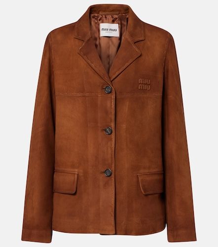 Miu Miu Suede jacket - Miu Miu - Modalova