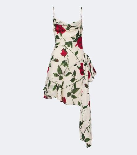 Vestido corto floral drapeado - Blumarine - Modalova
