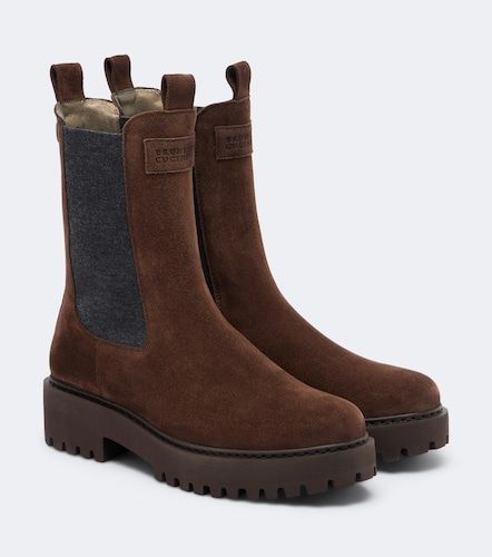 Monili suede Chelsea boots - Brunello Cucinelli - Modalova