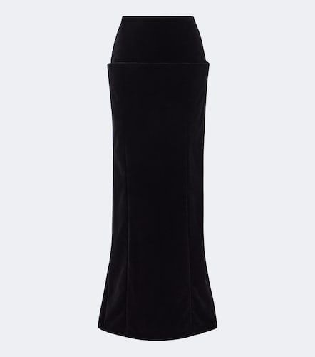 Alaïa Gonna lunga in velluto di cotone - Alaia - Modalova