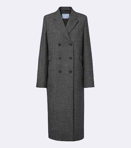 Prada Checked virgin wool coat - Prada - Modalova