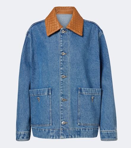 Oversize-Jeansjacke Intrecciato - Bottega Veneta - Modalova