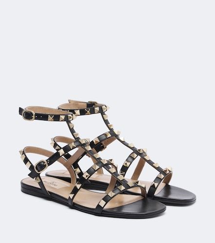 Rockstud leather sandals - Valentino Garavani - Modalova