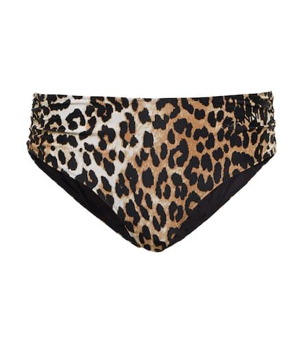 Ganni Leopard-print bikini bottoms - Ganni - Modalova