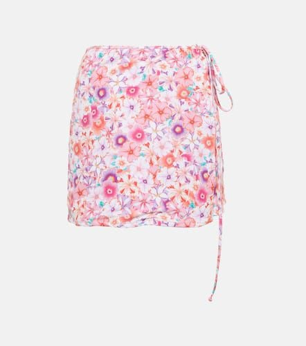 Floral high-rise wrap miniskirt - Reina Olga - Modalova