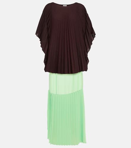 Pleated poplin midi dress - Dries Van Noten - Modalova