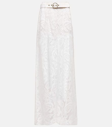 Embroidered high-rise wide-leg pants - Zimmermann - Modalova