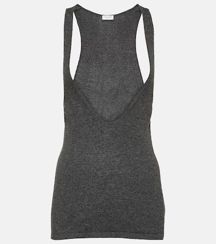 Saint Laurent Scoop-neck tank top - Saint Laurent - Modalova