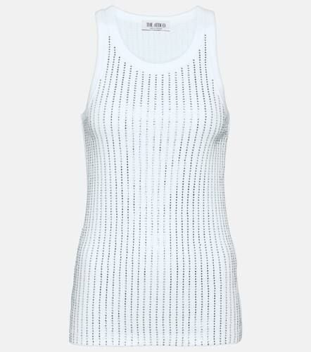 Crystal-embellished cotton top - The Attico - Modalova