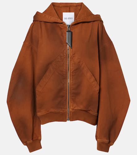 DÃ©gradÃ© cotton zip-up hoodie - The Attico - Modalova