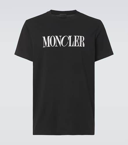 Camiseta de jersey de algodón con logo - Moncler - Modalova